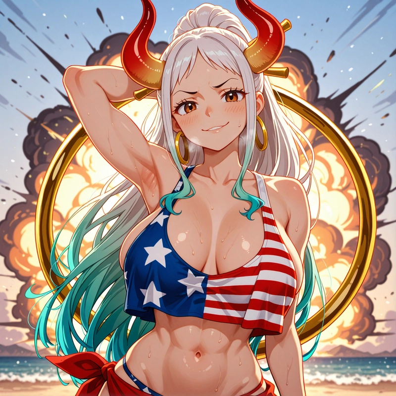 Hình ảnh Yamato hentai body ướt át 